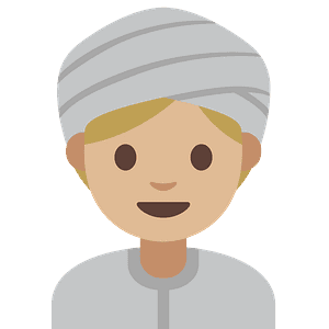 Woman wearing turban
