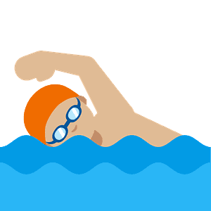 Person swimming