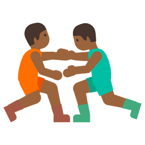 People wrestling