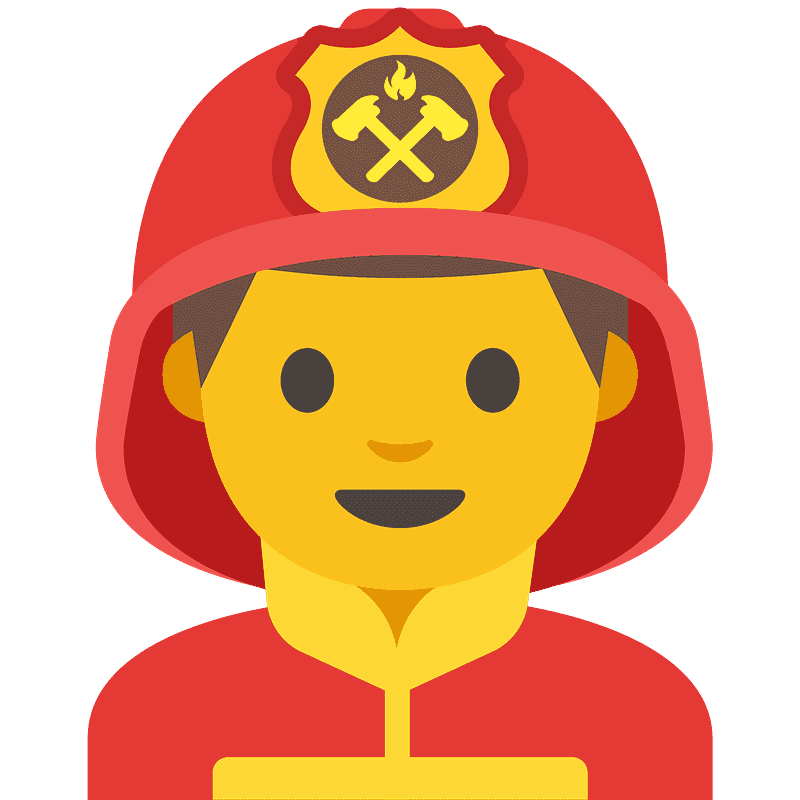 Man firefighter