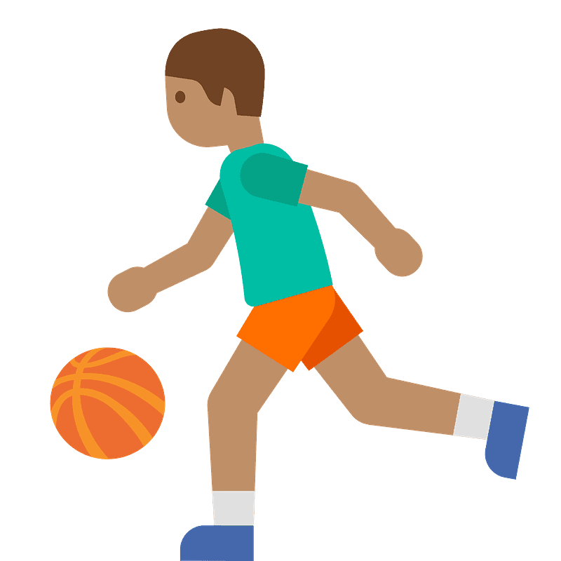 Man bouncing ball