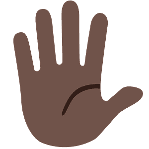 Hand with fingers splayed