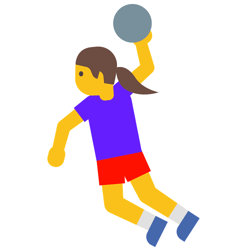 Woman playing handball