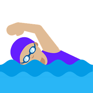 Woman swimming