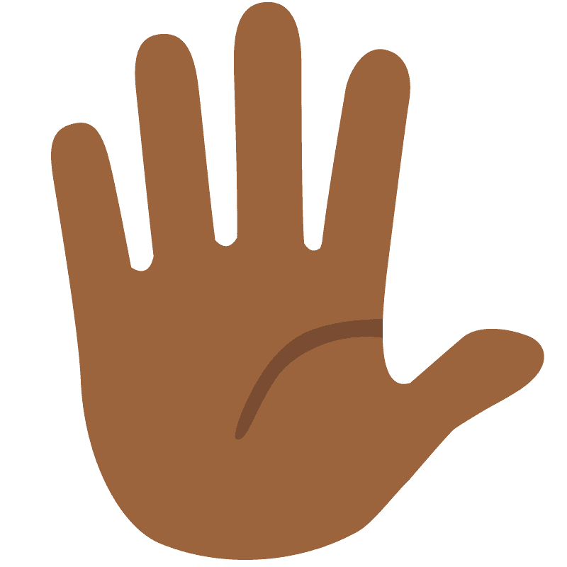 Hand with fingers splayed - Free vector emoji on creazilla.com