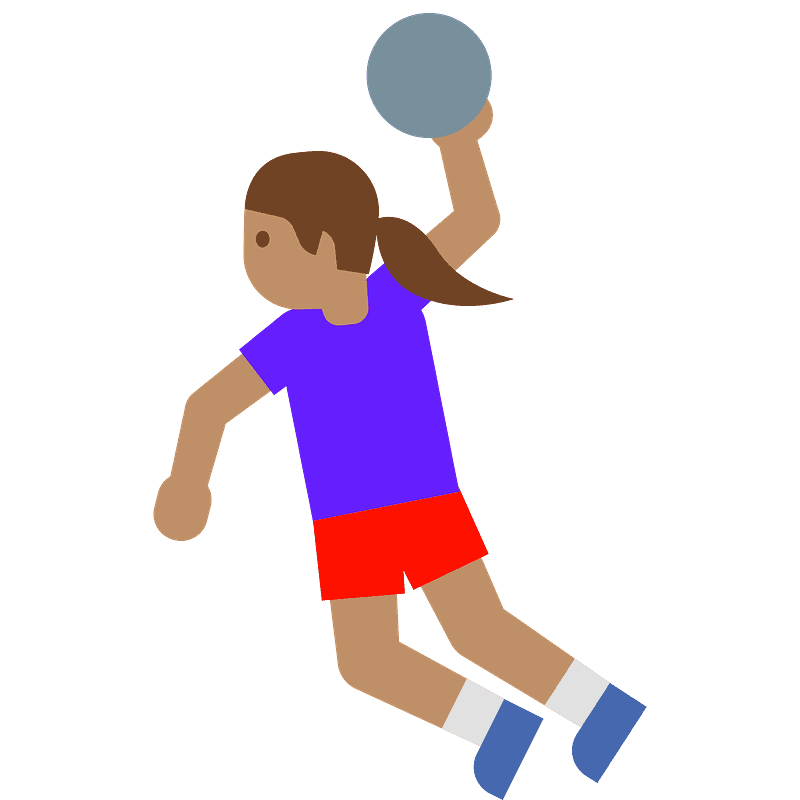 Woman playing handball