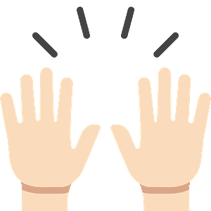 Raising hands