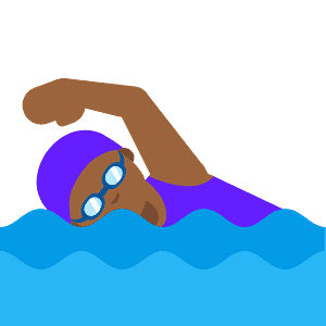 Woman swimming