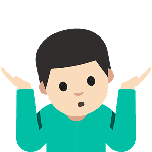 Man shrugging