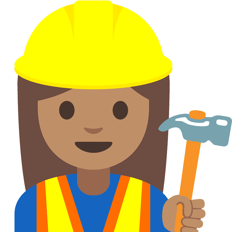 较深肤色 女建筑工人