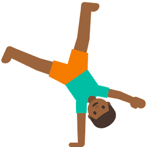 Person cartwheeling