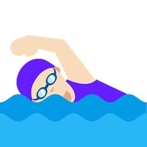 Woman swimming