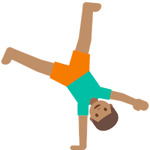 Person cartwheeling