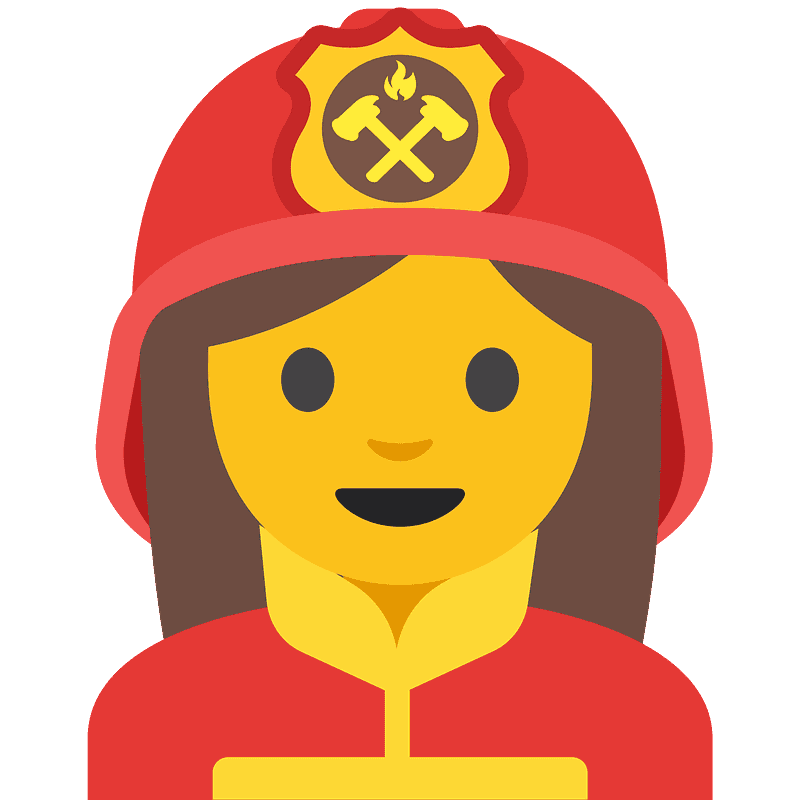Woman firefighter