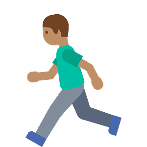 Person running