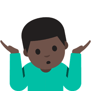 Man shrugging