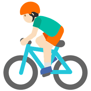 Person biking