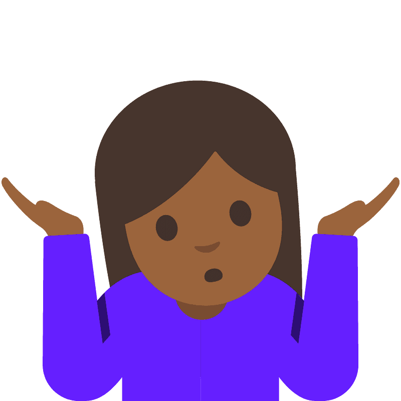 Person shrugging
