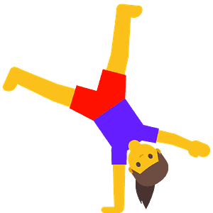 Woman cartwheeling