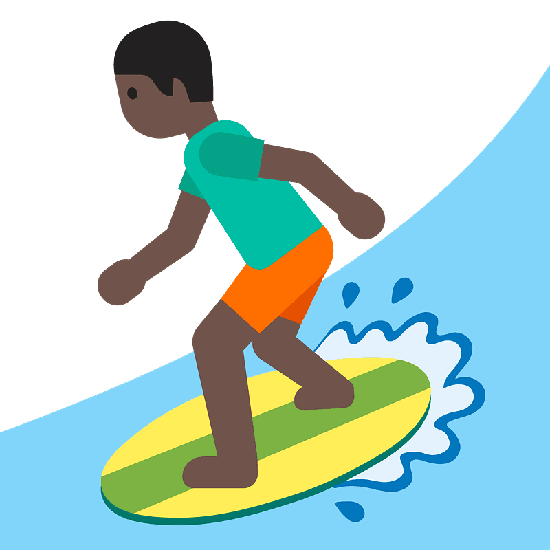 Person surfing
