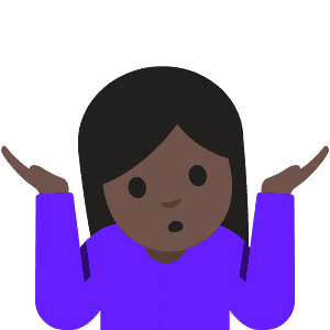 Person shrugging