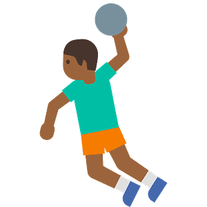 Person playing handball