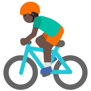Person biking
