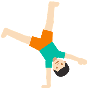 Person cartwheeling