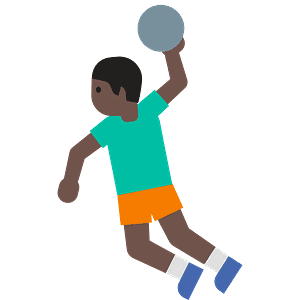 Person playing handball