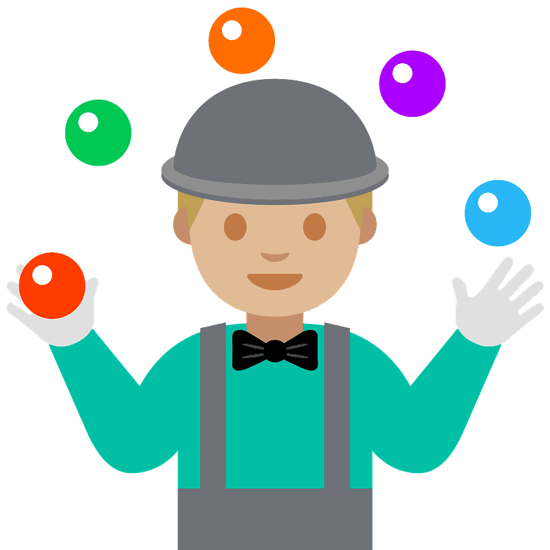 Man juggling