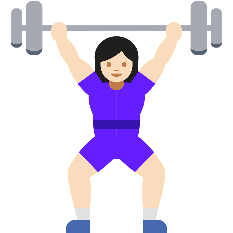 Woman lifting weights