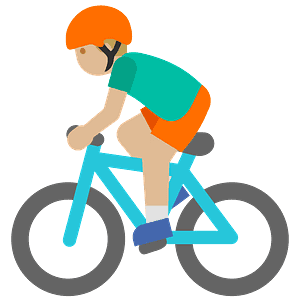 Person biking