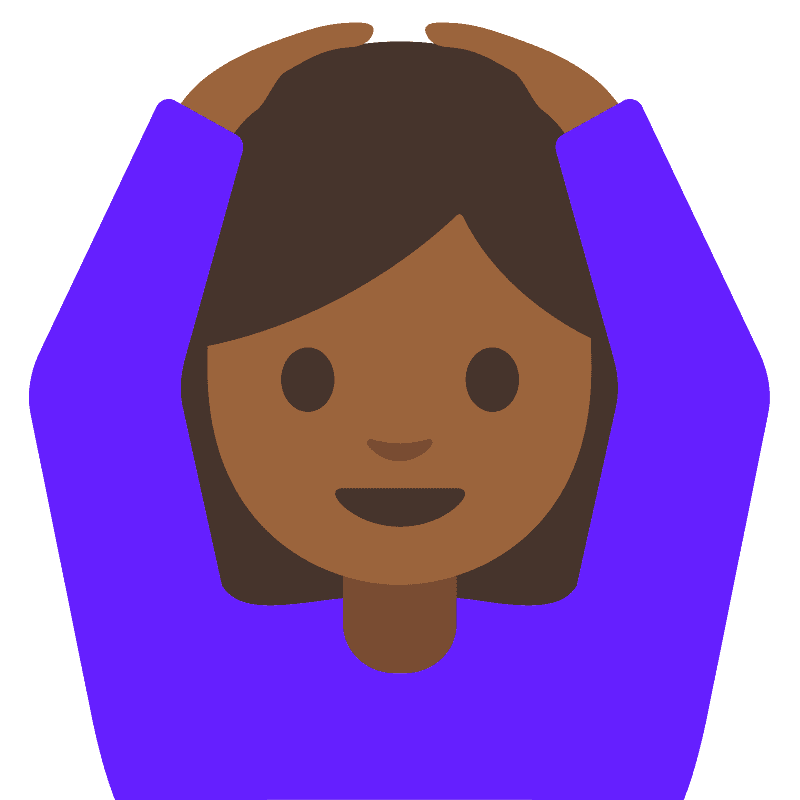 濃い肌色 OKのポーズをする女