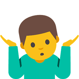 Man shrugging