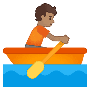 Person rowing boat