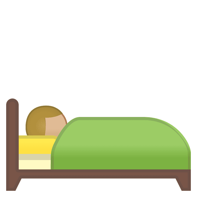 Person in bed - Free vector emoji on creazilla.com