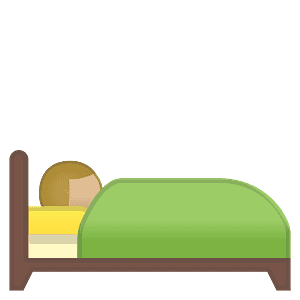 Person in bed