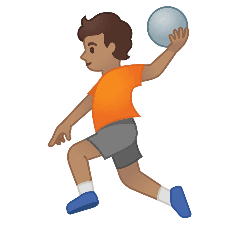 Person playing handball