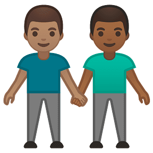 Men holding hands