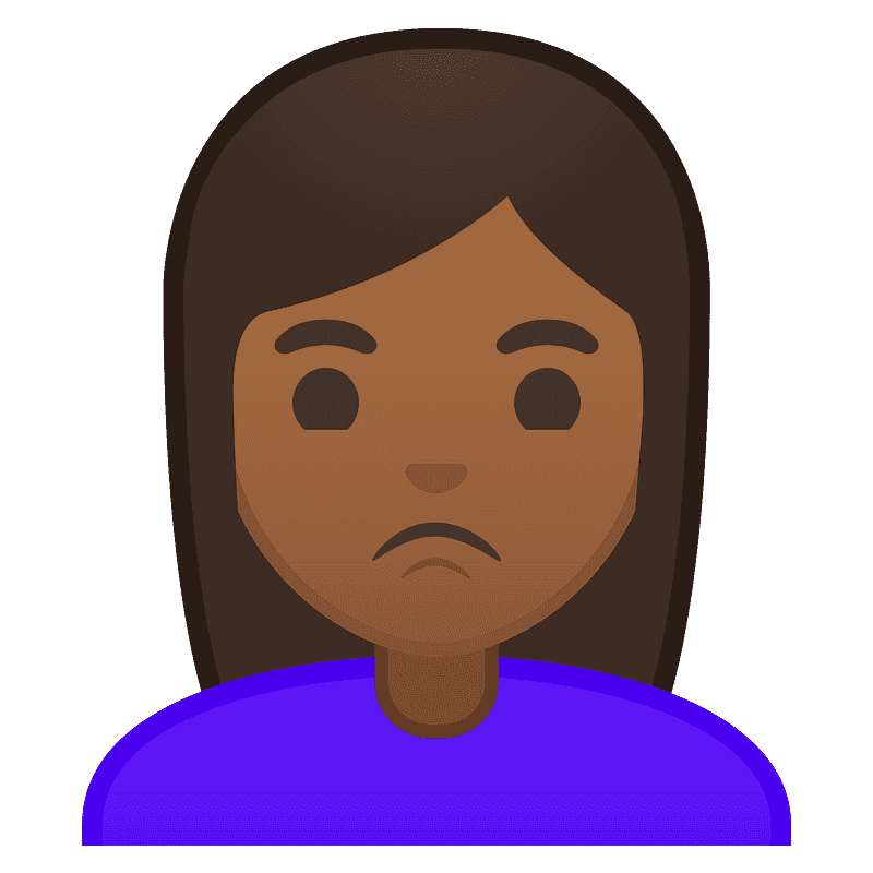 濃い肌色 不機嫌な女
