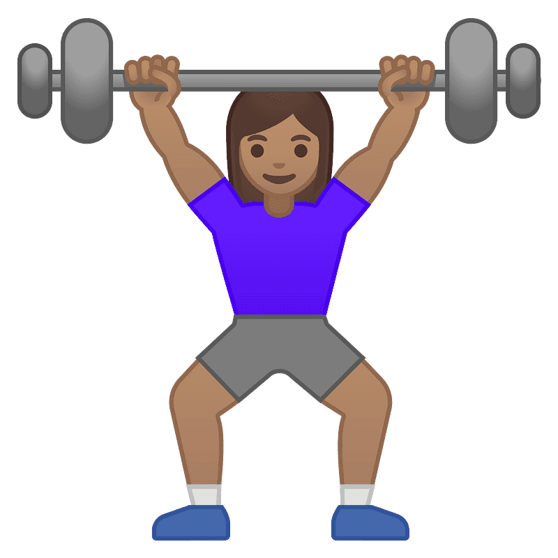 Woman lifting weights
