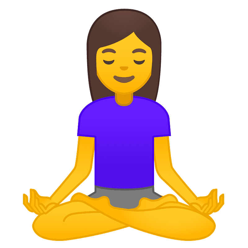 Woman in lotus position