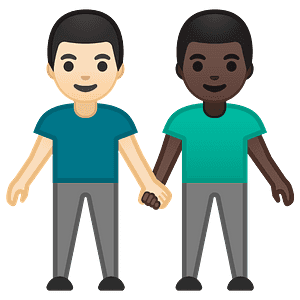 Men holding hands