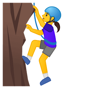 Woman climbing