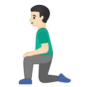 Man kneeling