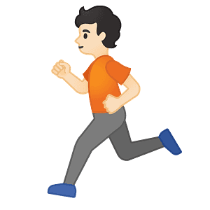 Person running