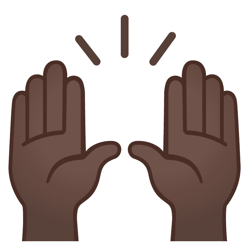 Raising hands