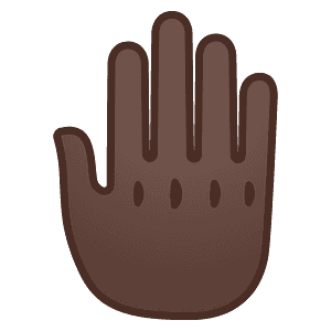 Raised back of hand