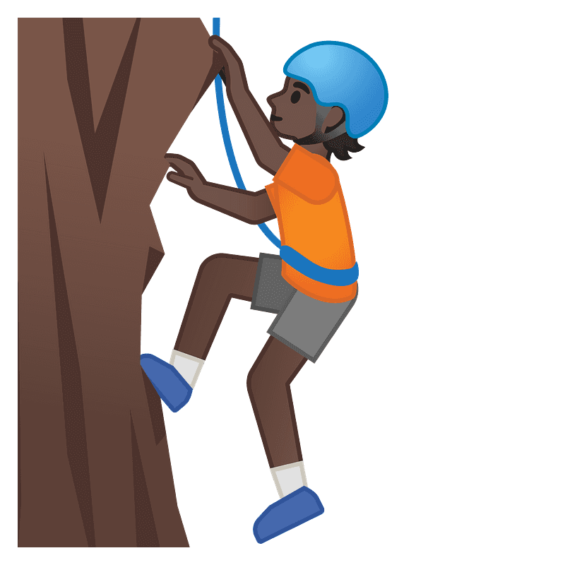 Person climbing - Free vector emoji on creazilla.com