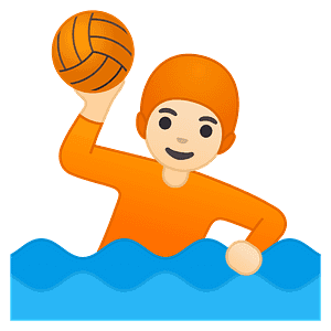 Person playing water polo